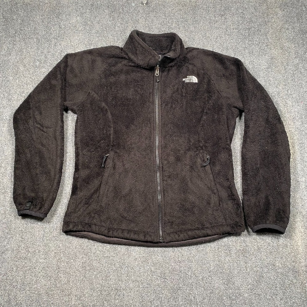 The North Face Jacket Womens Med Black Fleece Full Zip Outdoor Sherpa F12 AMVD‎